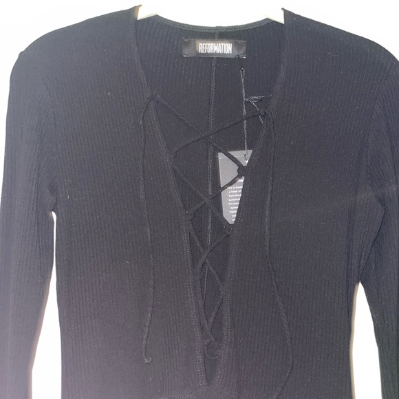 Reformation Edison Black Dress - Picture 5 of 8